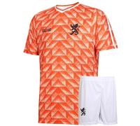 Kit Calcio Campionato Europeo 88 - Nazionale Olandese - Arancione - Bambino e Adulto - Ragazzi - Regali per Il Calcio - Maglietta Sportiva - Abbigliamento Sportivo - Taglia L