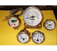 Kit Calibri Willys Jeep MB GPW CJ - Tachimetro MPH/KPH+Temp+Oil+Carburante+Am...