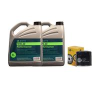 Kit Cambio Olio ECANIS Per KIA OPIRUS Filtro Olio Ø80mm 10W-40 2x10L