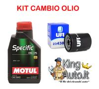 KIT CAMBIO OLIO MOTORI FIAT 1.2 1.4 METANO GPL 3 LITRI MOTUL 5W40 + FILTRO OLIO