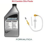 KIT CAMBIO OLIO PIEDE E INGRANAGGI FUORIBORDO QUICKSILVER GEAR LUBE HP E POMPA