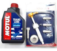 KIT CAMBIO OLIO PIEDE FUORIBORDO E INGRANAGGI MOTUL TRANSLUBE 75W90 1 LT E POMPA