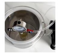 Kit camera degasaggio sottovuoto per colata in resina, pentola in acciaio inox con coperchio trasparente per stabilizzazione del legno