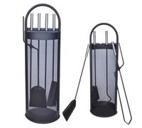 Kit Camino 5 Pz Utensili Camino Attrezzi in Ferro Battuto Accessori Stufa Legna