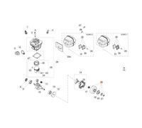 Kit campana frizione ORIGINALE OLEOMAC per motosega GS 650 - GS 651 50252016