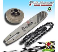 KIT CAMPANA TRASMISSIONE 3/8'' BARRA CATENA MOTOSEGA 25 CC 2500 POTATURA
