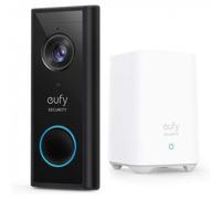 Kit Campanello Eufy Video Doorbell 2K AI Nero con HomeBase 2 Wireless
