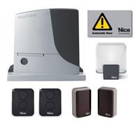 Kit cancelli scorrevoli Nice 600 Kg con centrale fotocellule lampeggiante RB600BDKCE