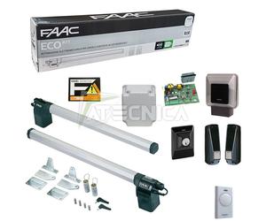 Kit cancello ante battenti professionale FAAC ECO KIT 105632445 1,8mt per anta