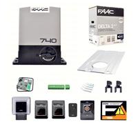 KIT CANCELLO AUTOMATICO APRI AUTOMATISMO FAAC DELTA 2 500 KG 230V 220V ELETTRICO