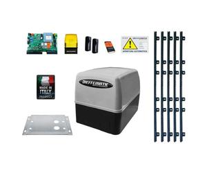 KIT CANCELLO SCORREVOLE 230V KV4 400KG AUTOMAZIONE AUTOMATISMO + 5MT CREMAGLIERA