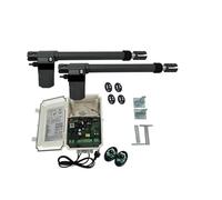 Kit Cancello Scorrevole, Apricancello automatico a doppia anta 220VAC for cancelli fino a 26 piedi di lunghezza 1700 libbre con rilevatore di loop Tastiera wireless opzionale(Kit4)