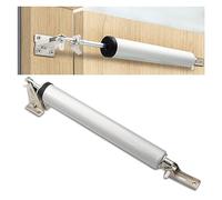 Kit Cancello Scorrevole Chiudiporta pneumatico, chiudifinestra, funzione di blocco della piastra a scatto aperta e movimento di chiusura regolare, velocità di chiusura regolabile(3Pcs Brown)