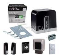 KIT AUTOMAZIONE PER CANCELLI SCORREVOLI 24V CYCLO RAPID FAAC 1059995 AUTOMATISMI