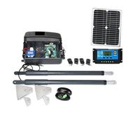 Kit Cancello Scorrevole, Kit motore for apricancello a battente for carichi pesanti ad energia solare DC 12V(Kit3)