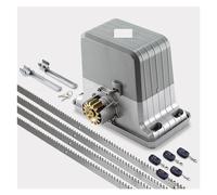 Kit Cancello Scorrevole, Operatore automatico del cancello scorrevole da 1800 kg del motore AC220V/110V come motore del motore del cancello chiudiporta (sensore, pulsante, lampada, opzionale)(Kit 4)