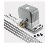 Kit Cancello Scorrevole, Operatore automatico del cancello scorrevole da 1800 kg del motore AC220V/110V come motore del motore del cancello chiudiporta (sensore, pulsante, lampada, opzionale)(Kit 2)