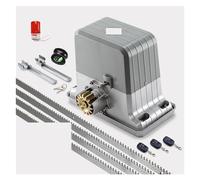 Kit Cancello Scorrevole, Operatore automatico del cancello scorrevole da 1800 kg del motore AC220V/110V come motore del motore del cancello chiudiporta (sensore, pulsante, lampada, opzionale)(KIT6)