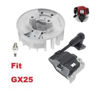 Kit candela e cavo modulo bobina di accensione volano GX25 adatto for mini motore decespugliatore GX25N HHT25S FG110(Sets)