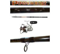 kit canna bolentino mulinello lightdrifting pesca barca sgombro palamita tp