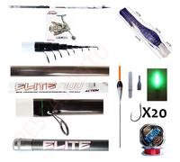 Kit Canna Bolognese Elite 6Mt + Mulinello Teben Jet + Accessori Pesca Mare Fiume