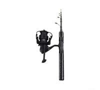 Kit canna da pesca telescopica da 1,5 m per pesca alla trota | Fibra di carbonio ad alto modulo, per punta ultra sensibile, rileva piccoli morsi, lunghezza 1,5 m, pesca alla trota