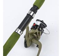 Kit canna da pesca telescopica verde 1,8 m con scatola esca mulinello 2000 e bor
