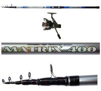 kit canna matrix 4 mt lancio 50-150g mulinello phanter pesca surfcasting fondo