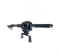 Kit Canna Telescopica in Carbonio 31cm per portatile Kit Canna | Design ultra- per portatile, chiusa 31cm, ideale per zaini, viaggi in treno, escursioni a piedi, pesca spontanea