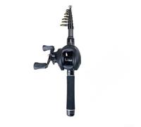 Kit Canna Telescopica in Carbonio 31cm per portatile Kit Canna | Design ultra- per portatile, chiusa 31cm, ideale per zaini, viaggi in treno, escursioni a piedi, pesca spontanea