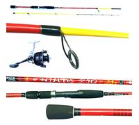 Kit Canna Trout Area Hinto 2,10Mt + Mulinello Pesca Spinning Trota Lago Spoon