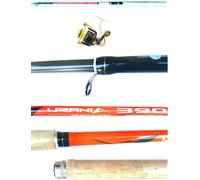 Kit Canna Urania 3.90m 50/70g+Mulinello Bombarda Inglese Mare Lago Pesca tp