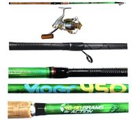 Kit Canna Viper 4.50m 40/90g + Mulinello Xc Carbonio Bombarda Inglese Mare tp