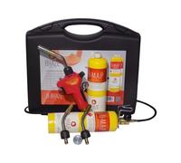 Kit Cannello brasatura saldobrasatura con 2 bombole gas saldatura rame stagno