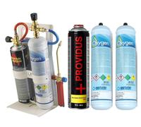 KIT CANNELLO SALDATURA TURBO SET 30 BOMBOLE USA GETTA + 2 OSSIGENO + 1 GAS