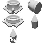 Kit Cannone Vacuum Stampato 3D Giocattolo Fisica Lanciatore Progetto
