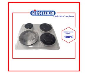 KIT CAPPELLOTTI+SPARTIFIAMMA 4 FUOCHI INDESIT/ARISTON