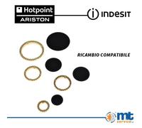 KIT CAPPELLOTTI + SPARTIFIAMMA 4 FUOCHI S02200 COMPATIBILE ARISTON C00053055