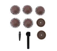 Kit Capsule Riutilizzabili per Macchina da Caffè Cialde Ricaricabili Fai da Te con Cucchiaino, Pennello, Ecologiche, Dischi in Silicone (Caffè)