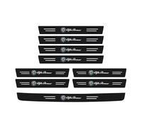 Kit Carbonio per Alfa Romeo Giulietta Quadrifoglio 2011 2012 2013 2014 2015 2016, 9 Adesivi Soglie Porta, Protezione Batticalcagno, Protezione Antigraffio, Personalizzare Auto e Prevenire Usura