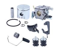 Kit carburatore a pistone da 38 mm adatto for motosega 142 137 136 141 36 41 E W29E con asta dell'acceleratore, tampone.
