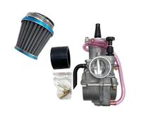 Kit carburatore a scorrimento piatto con filtro aria compatibile con PWK24mm 26mm 28mm 30mm 32mm 34mm KTM65SX 85CC RM65 80CC 85CC 125CC 250CC Moto(32MM With Air Filter)