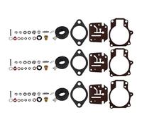 kit carburatore Adatto per Johnson Evinrude 396701 65 70 75 HP 3 X Kit di riparazione e ricostruzione del carburatore e galleggiante Carburatore Moto