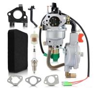 Kit Carburatore Dual Fuel per Generatori 4.5-10KW per lpg Kit | Compatibile 4.5-10KW, switch per lpg/, riduce costi operativi, installazione diretta, valvola gas inclusa