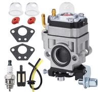 Kit Carburatore per 52cc 49cc 43cc Decespugliatore, JRISBO Motore Ricambi compatibile con BU-KO 52 CC Kit Carburatore include Carburetor, Guarnizione, Candela, Filtro Aria, Valvole