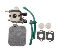 Kit carburatore per soffiatore fogliame - Compatibile con BG55, BG65, BG45, BG46, SH55C, SH55Z, SH85C, SH85DZ, SH85Z, ZAMA C1Q-S64/S68, include guarnizioni, lampadina primer e tubo carburante