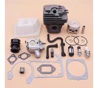 Kit carburatore pistone cilindro da 49 mm adatto for MS361 MS 361 aria carburante olio filtro linea collettore guarnizione decompressione