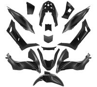 Carrozzeria-carenatura maxiscooter adattabile honda 125 pcx 2021+ nero opaco (ki