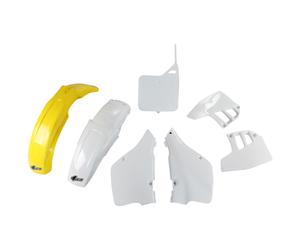 Kit carenatura in plastica da 7 pezzi UFO PLAST bianco/giallo
