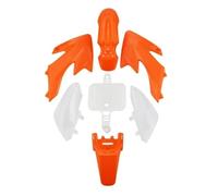 Kit carenatura in plastica for motociclette compatibili con CRF50 XR50 2021(4 Orange 3 White)
